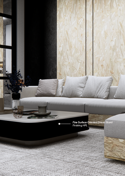 Fine Surface Oriented Strand Board (FOSB)